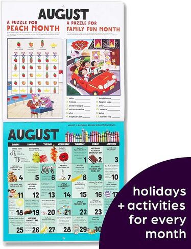 يسلط الضوء على تقويم الحائط المرح لعام 2024 للأطفال in Kuwait