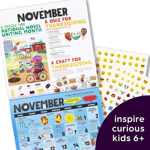 يسلط الضوء على تقويم الحائط المرح لعام 2024 للأطفال in Kuwait