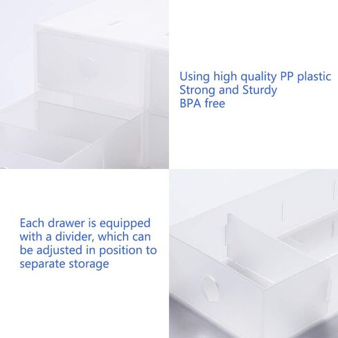 وحدة أدراج صغيرة من بولاند، مجموعة أدراج تنظيم تخزين مدمجة للمنزل، الحمام، المكتب، سطح الطاولة، المكتب in Kuwait