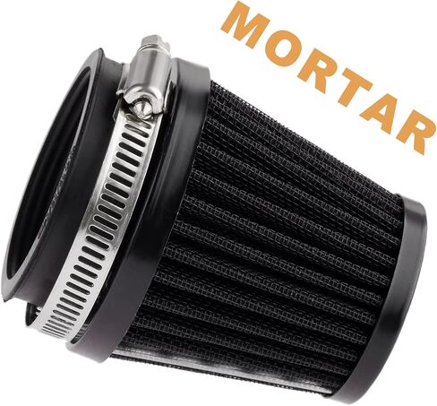 Mtsooning Universal Air Filter, 50mm Motorcycle Cone Intake Breather Cleaner Replacement for ATV Kart Dirt Pit Bike Motorcycle, Scooter, Minibike in Saudi Arabia