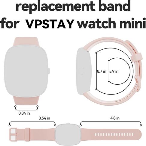 ALW1 Watch Mini Silicone Replacement Bands Straps Compatible Watch, Quick Release Bands Watch in Saudi Arabia