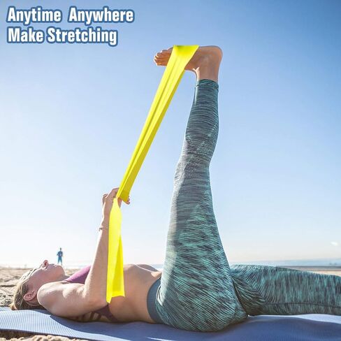 Resistance Bands Set 3 Packs Elastic Exercise Bands for Physical Therapy Tension Band Recovery Band Workout Stretch Bands for Strenght Training Pilates Yoga Arms Upper Body and Shoulders in Kuwait