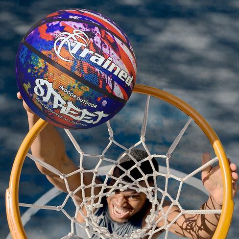 Outdoor Basketballs, Performance Rubber Cover Stands up to Concrete or Asphalt Training Shooting Basketball - 28.5" in Kuwait