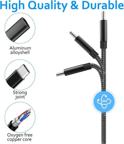 Female USB to USB C, 60W Fast Charging 5Gbps Data Sync USB C to USB 3.0 Adapter, USB Female to USB C Male Cable, OTG USB Adapter for iPhone15 Series for MacBook, Galaxy Note Series in Saudi Arabia