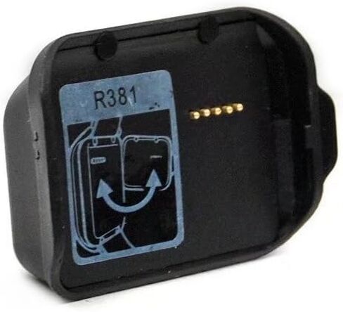 شاحن متوافق مع Gear 2 Neo R381، سلك كابل قاعدة شحن بديل متوافق مع ساعة Samsung Gear 2 Neo R381 الذكية باللون الأسود in Kuwait