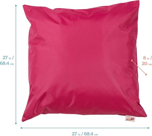ECR4Kids Jumbo Floor Pillow, 27in, Flexible Seating, Light Grey in Saudi Arabia