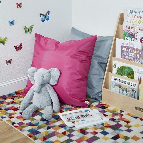 ECR4Kids Jumbo Floor Pillow, 27in, Flexible Seating, Light Grey in Saudi Arabia