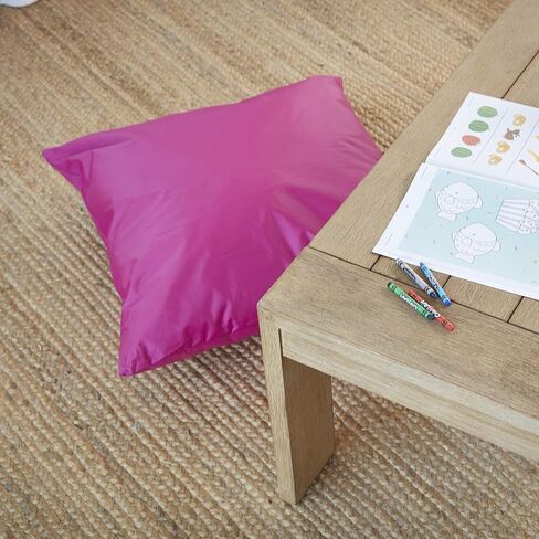 ECR4Kids Jumbo Floor Pillow, 27in, Flexible Seating, Light Grey in Saudi Arabia