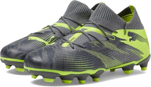 حذاء PUMA Future 7 Match Rush للأرضيات الصلبة/الأرضيات الصناعية (للأطفال الصغار/الأطفال الكبار) رمادي قوي/رمادي داكن بارد/ليموني كهربائي 13 طفل صغير M in Saudi Arabia