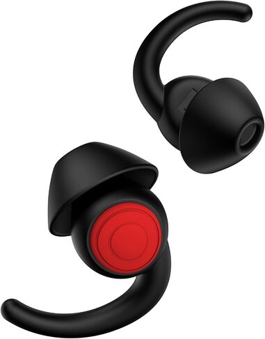 Ear Plugs for Sleeping Noise Cancelling Silicone Earplugs Sound Blocking Sleeping, 2pair Ear Plugs for Sleeping Reusable Noise Reduction Earplugs for Sleep,Snoring,Work,Studying and Travel(Black) in Saudi Arabia