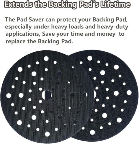 حافظة وسادة حلقة وخطاف ممتازة مقاس 6 بوصات و53 فتحة لآلات الصنفرة المدارية العشوائية تعمل بشكل ملحوظ على إطالة عمر وسادة الدعم، وواقي وسادة متعدد الفتحات (عبوة واحدة) in Kuwait