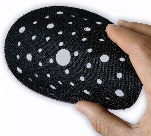 حافظة وسادة حلقة وخطاف ممتازة مقاس 6 بوصات و53 فتحة لآلات الصنفرة المدارية العشوائية تعمل بشكل ملحوظ على إطالة عمر وسادة الدعم، وواقي وسادة متعدد الفتحات (عبوة واحدة) in Kuwait