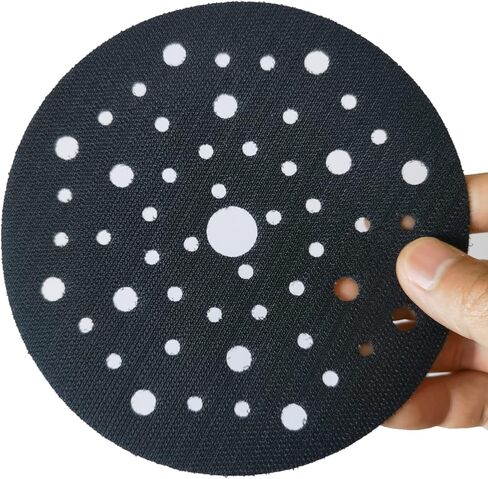 حافظة وسادة حلقة وخطاف ممتازة مقاس 6 بوصات و53 فتحة لآلات الصنفرة المدارية العشوائية تعمل بشكل ملحوظ على إطالة عمر وسادة الدعم، وواقي وسادة متعدد الفتحات (عبوة واحدة) in Kuwait