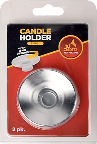 Reusable Metal Candlestick Liners and Drip Guards - Small Nickel Plated Candle Holder Protector Bobeches - Silver - 2 Pack in Saudi Arabia