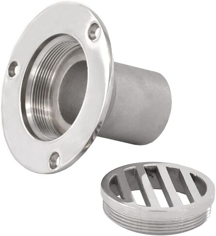 استنزاف أرضية القارب البحري 1-1/2 بوصة (38 مم) من الفولاذ المقاوم للصدأ عالي التحمل لليخوت أو مستلزمات الصرف الصحي على سطح الحمام in Kuwait