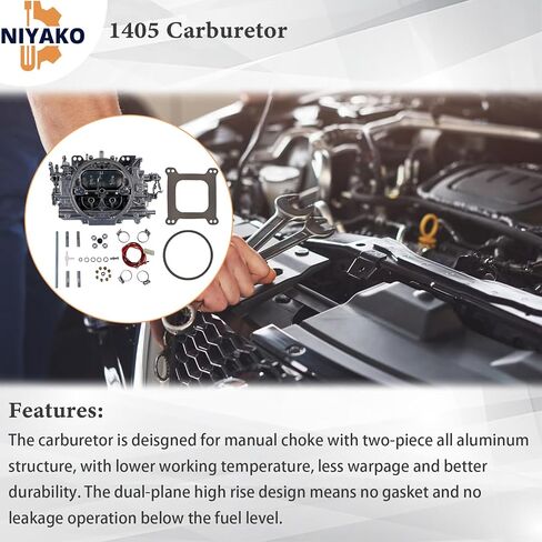 1405 Carburetor Performer 600 CFM 4 Barrel Square Bore Fit Corvette Silverado GMC 366 Demon Poly with Manual Choke in Saudi Arabia