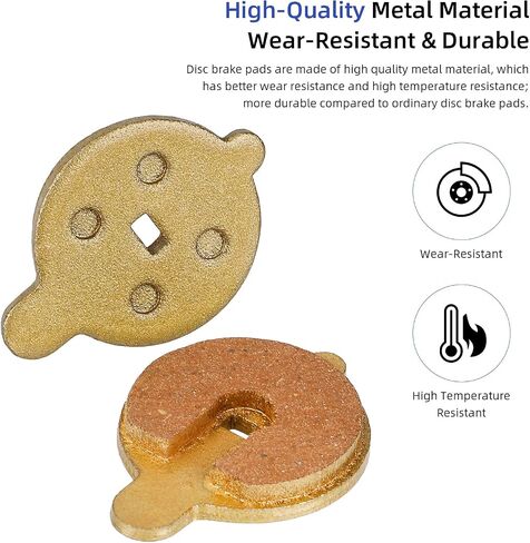 Ulip Scooter Brake Pads 2Pcs High Braking Force Disc Brake Pads Replacement Parts Scooter Accessories Compatible for NIU Electric Scooter KQi3 KQi3 Pro KQi2 in Saudi Arabia