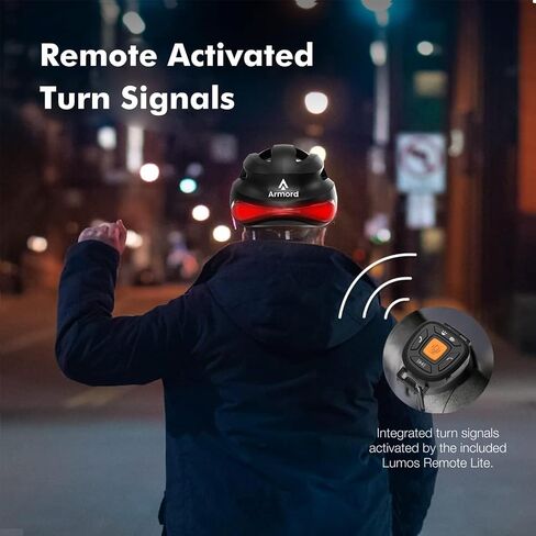 Smart Bike Helmet, Armord Bluetooth Adults Helmet with 1080 30 fps Camera, Front & Rear LED Lights, WiFi Streaming with Remote Controller, AI Support Road Cycling Bike Helmet for Men/Women in Saudi Arabia