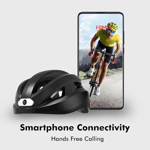 Smart Bike Helmet, Armord Bluetooth Adults Helmet with 1080 30 fps Camera, Front & Rear LED Lights, WiFi Streaming with Remote Controller, AI Support Road Cycling Bike Helmet for Men/Women in Saudi Arabia