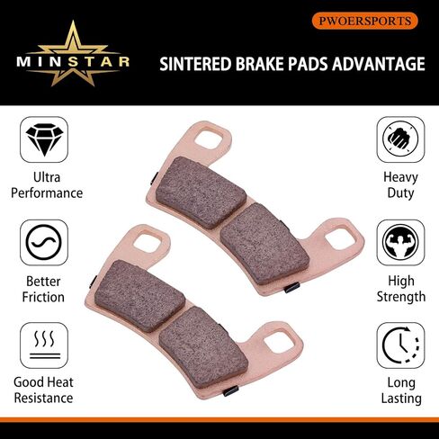 طقم تغيير وسادة الفرامل الملبدة لبولاريس RZR 4 900، RZR S4 1000، Ranger XP 1000، Ranger Crew 1000 XP، General 1000، General 4 1000، General XP 1000/ XP 4 1000 in Kuwait