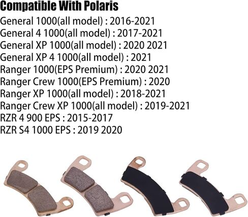 طقم تغيير وسادة الفرامل الملبدة لبولاريس RZR 4 900، RZR S4 1000، Ranger XP 1000، Ranger Crew 1000 XP، General 1000، General 4 1000، General XP 1000/ XP 4 1000 in Kuwait