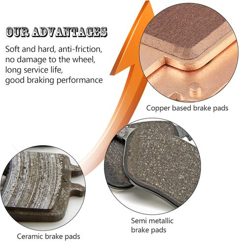 وسادات الفرامل الملبدة لهوندا بايونير 1000 1000-5 2016-2022، هوندا تالون 1000R 1000X 1000X-4 2019-2022، يستبدل 06451-HL4-A01 06431-HL4-A01 الأمامي والخلفي in Kuwait