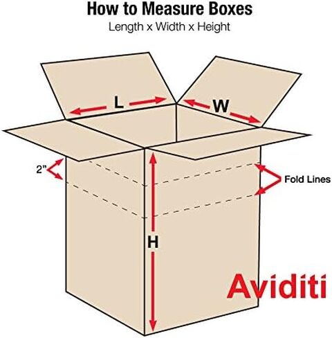 Aviditi MD201614 صندوق مموج متعدد العمق، 20 بوصة طول × 16 بوصة عرض × 14 بوصة ارتفاع، كرافت (حزمة من 20) in Saudi Arabia