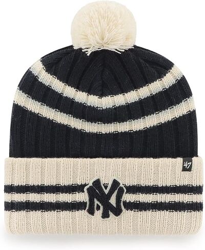 '47 New York Yankees قبعة صغيرة للرجال والنساء من Cooperstown No Huddle الكفة المحبوكة قابلة للتمدد باللون الأزرق الداكن مع شعار عتيق باللون الأزرق الداكن in Saudi Arabia