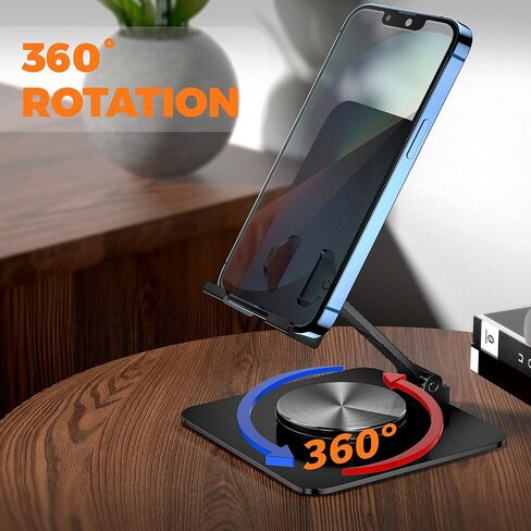 حامل هاتف قابل للطي للمكتب، حامل سطح المكتب قابل للتعديل بالكامل متوافق مع iPhone 14 13 12 11 Pro Max Xr، Nintendo Switch، الأجهزة اللوحية، جميع الهواتف (وردي) in Saudi Arabia