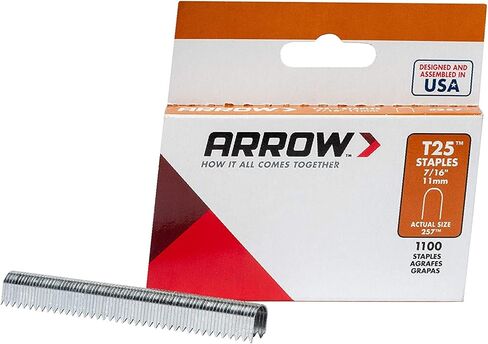 Arrow Fastener 257 Genuine T25/T2025 7/16-Inch Staples, 1,100-Count - 2 Pack in Saudi Arabia