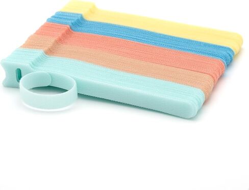 100 قطعة من ربطات الكابلات القابلة لإعادة الاستخدام مقاس 6 بوصات لإدارة الكابلات، منظم سلك للمنزل والمكتب والاستخدام الخارجي، خطاف تثبيت قابل للتعديل وربطات عنق بسحاب، ربطات سلكية متعددة الأغراض، 5 ألوان باستيل ناعمة من موراندي in Kuwait