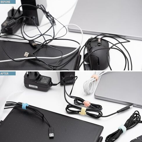 100 قطعة من ربطات الكابلات القابلة لإعادة الاستخدام مقاس 6 بوصات لإدارة الكابلات، منظم سلك للمنزل والمكتب والاستخدام الخارجي، خطاف تثبيت قابل للتعديل وربطات عنق بسحاب، ربطات سلكية متعددة الأغراض، 5 ألوان باستيل ناعمة من موراندي in Kuwait