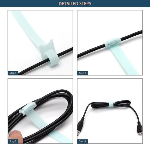 100 قطعة من ربطات الكابلات القابلة لإعادة الاستخدام مقاس 6 بوصات لإدارة الكابلات، منظم سلك للمنزل والمكتب والاستخدام الخارجي، خطاف تثبيت قابل للتعديل وربطات عنق بسحاب، ربطات سلكية متعددة الأغراض، 5 ألوان باستيل ناعمة من موراندي in Kuwait