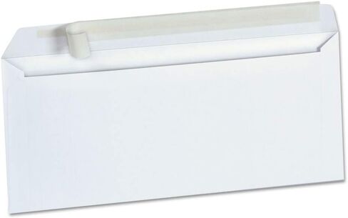 Universal UNV36003 Peel Seal 4.13 in. x 9.5 in. #10 Square Flap Business Envelopes - White (500/Box) in Saudi Arabia