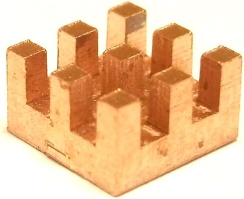 Easycargo 6mm النحاس المبرد 6x6x5mm + شريط لاصق حراري موصل، مبرد صغير صغير بالوعة الحرارة لتبريد VRM GPU السائر سائق المحرك MOSFET منظمات 6mmx6mmx5mm 10pcs in Saudi Arabia