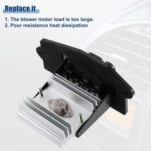 ACROPIX AC Heater Blower Motor Resistor Fan Speed Control Regulator Module Fit for Cadillac Brougham 1990-1992 12368386 - Pack of 1 Black in Saudi Arabia