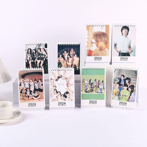 تقويم مكتب صغير لمجموعة K-pop-Idol الكورية 2024-12 تقويم سطح المكتب الشهري للأطفال الضالين٪، يمتد من يناير 2024 إلى ديسمبر 2024، 18.5 * 11 سم، هدية لابنة المعجبين in Kuwait