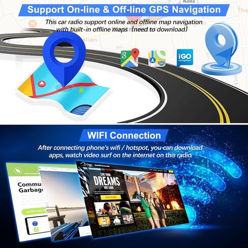 راديو ستيريو للسيارة لـ 2014-2018 شيفروليه سيلفرادو وجي إم سي سييرا، Android 12 2G + 32G Wireless CarPlay Android Auto Silverado Radio يدعم الكاميرا الاحتياطية/التحكم الصوتي/خريطة الملاحة/راديو FM/SWC in Saudi Arabia