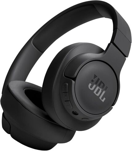 JBL Tune 720BT - Wireless Over-Ear Headphones Pure Bass Sound, Bluetooth 5.3, Up to 76H Battery Life and Speed Charge, Lightweight, Comfortable and Foldable Design (Black) in Kuwait