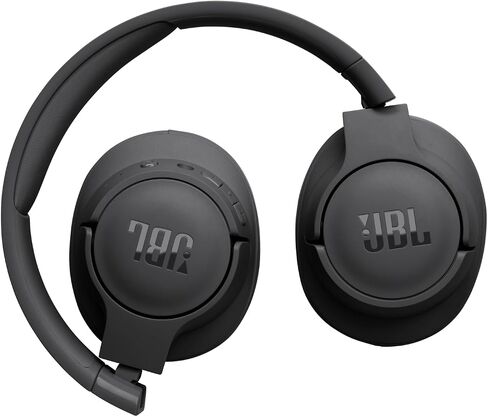 JBL Tune 720BT - Wireless Over-Ear Headphones Pure Bass Sound, Bluetooth 5.3, Up to 76H Battery Life and Speed Charge, Lightweight, Comfortable and Foldable Design (Black) in Kuwait