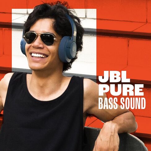 JBL Tune 720BT - Wireless Over-Ear Headphones Pure Bass Sound, Bluetooth 5.3, Up to 76H Battery Life and Speed Charge, Lightweight, Comfortable and Foldable Design (Black) in Kuwait