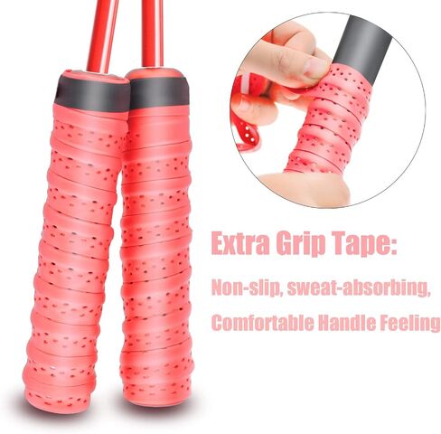 Ahomie Weighted Jump Rope, Heavy Jump Rope for Women, Men Fitness and Endurance Training, Adjustable Bold PVC, Aluminum Alloy Non-Slip Handles, 1LB in Saudi Arabia
