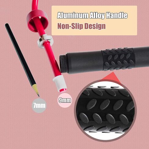 Ahomie Weighted Jump Rope, Heavy Jump Rope for Women, Men Fitness and Endurance Training, Adjustable Bold PVC, Aluminum Alloy Non-Slip Handles, 1LB in Saudi Arabia