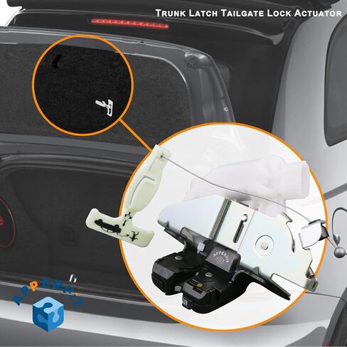 APPERFiT 68084367AD Decklid Trunk Latch Lock Actuator Compatible with Fiat 500 2012 2013 2014 2015 2016 2017 2018 2019 in Saudi Arabia