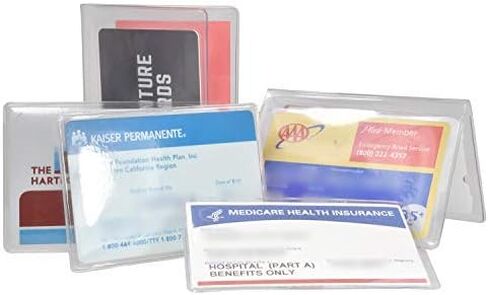 Medicare Combo 2 Wallets for Business and Credit Cards with 3 Holders (Made in USA) in Kuwait