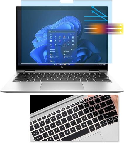 MUBUY-GOL Anti Blue Light Screen Protector Compatible With HP Elitebook 830 835 G9 G10 13.3" Laptop with Keyboard Cover, Eye Protection Film Anti Glare Anti Fingerprint for HP Elitebook 830 13 inch in Saudi Arabia
