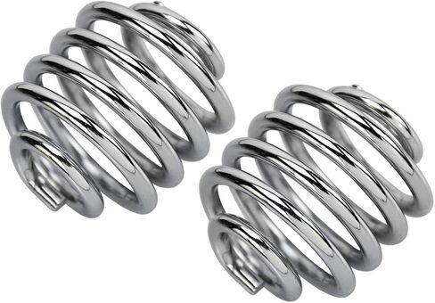 HDBUBALUS Motorcycle Solo Seat Springs Mounting 2 Inch Spring Bracket Hardware Mount Kit Fit for Harley Sportster Softail XL 883 1200 Dyna Fatboy Bobber Chrome 1 Pair in Saudi Arabia