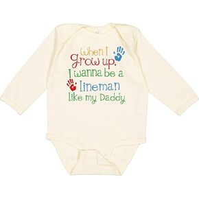 inktastic Lineman Like Daddy Long Sleeve Creeper