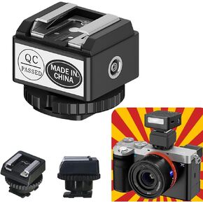 Standard Hot Shoe Riser Adapter for Godox IM30 IM20 Mini Flash, Raises Flash Height to Reduce Lens Shadow, for Zeniko ZF04 ZF08 Flash, for Ulanzi SL01, for Mealight F1 F1S Mini Flash, for VILTROX Z1