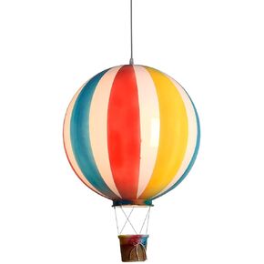 Creative Kids Cartoon Light Fixture Kindergarten Light Blue Chandelier Ceiling Light Hot Air Balloon Ceiling Light Fixture Children's Room Art Lamps Lighting Creative Specialty ROM